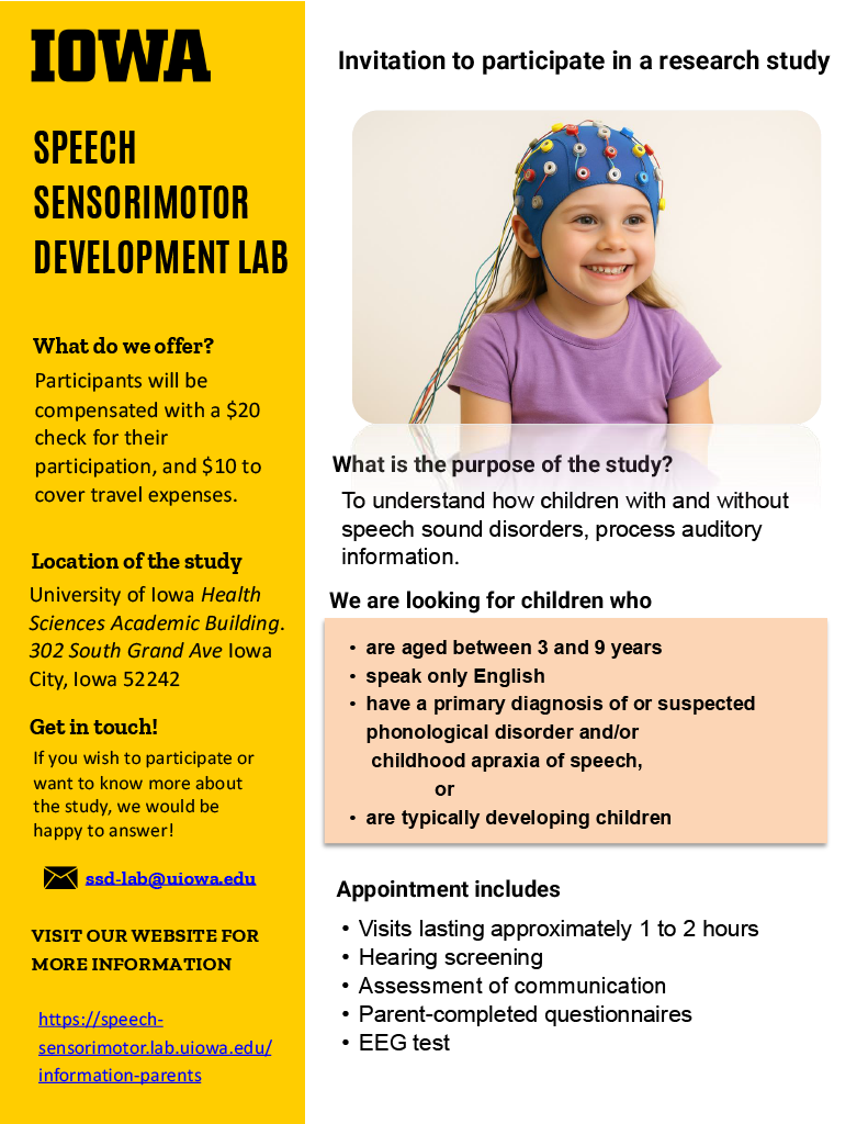 EEG study recruitment poster